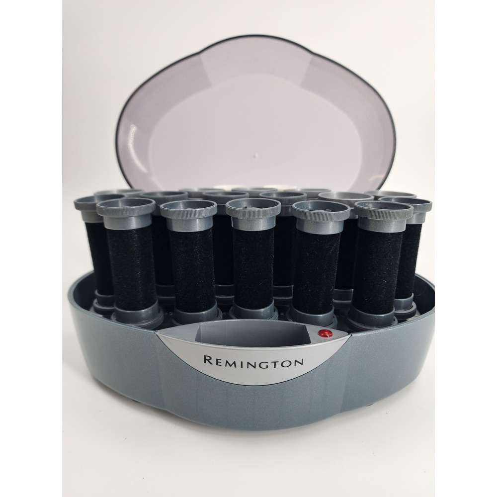Remington Ionic Hot Roller Set Velvet Flocked Hair Setter Gray H5600 Series